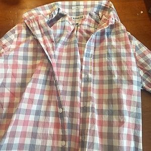 Express button up XL slim fit